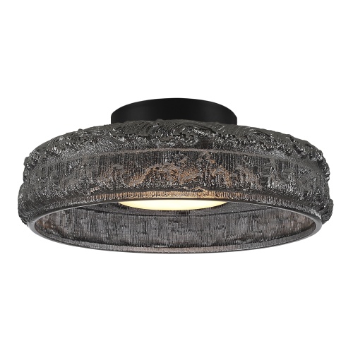SL6143.412.01 Светильник потолочный ST-Luce черный/дымчатый LED 1*15W 4000K АНТИК