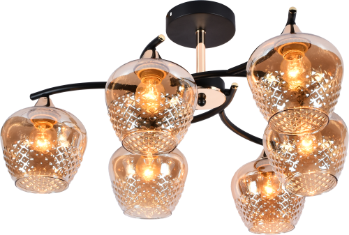 DA5135B/6 BK+ FGD Люстра AMLighting (4)
