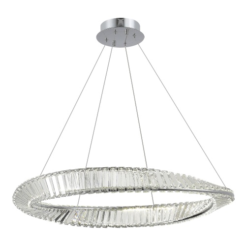 SL6204.111.01 Светильник подвесной ST-Luce Хром/Прозрачный LED 1*45W 4000K РИТОРТО