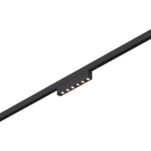 ST666.446.05 Магнитный трековый светильник Черный LED 1*5W 4000K 220Lm Ra>90  IP20 L100xW10xH18 24V СУПЕР5