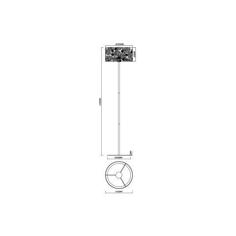 Торшер Vele Luce Simonetta VL4292F01