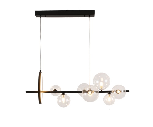 Люстра Kink Light Иона черный G9+Led (плафоны прозрачные) 07608-7A,19