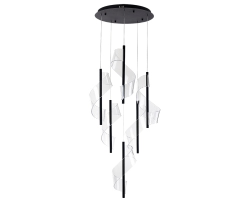 Люстра Kink Light каскадная Илина черный Led 84W 08042-6A,19