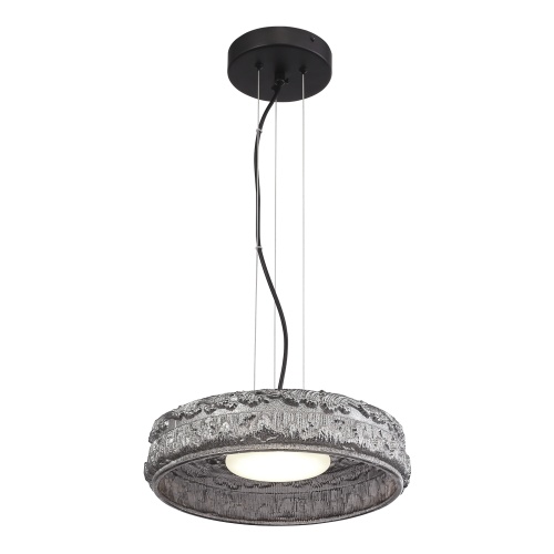 SL6143.413.01 Светильник подвесной ST-Luce черный/дымчатый LED 1*15W 4000K АНТИК