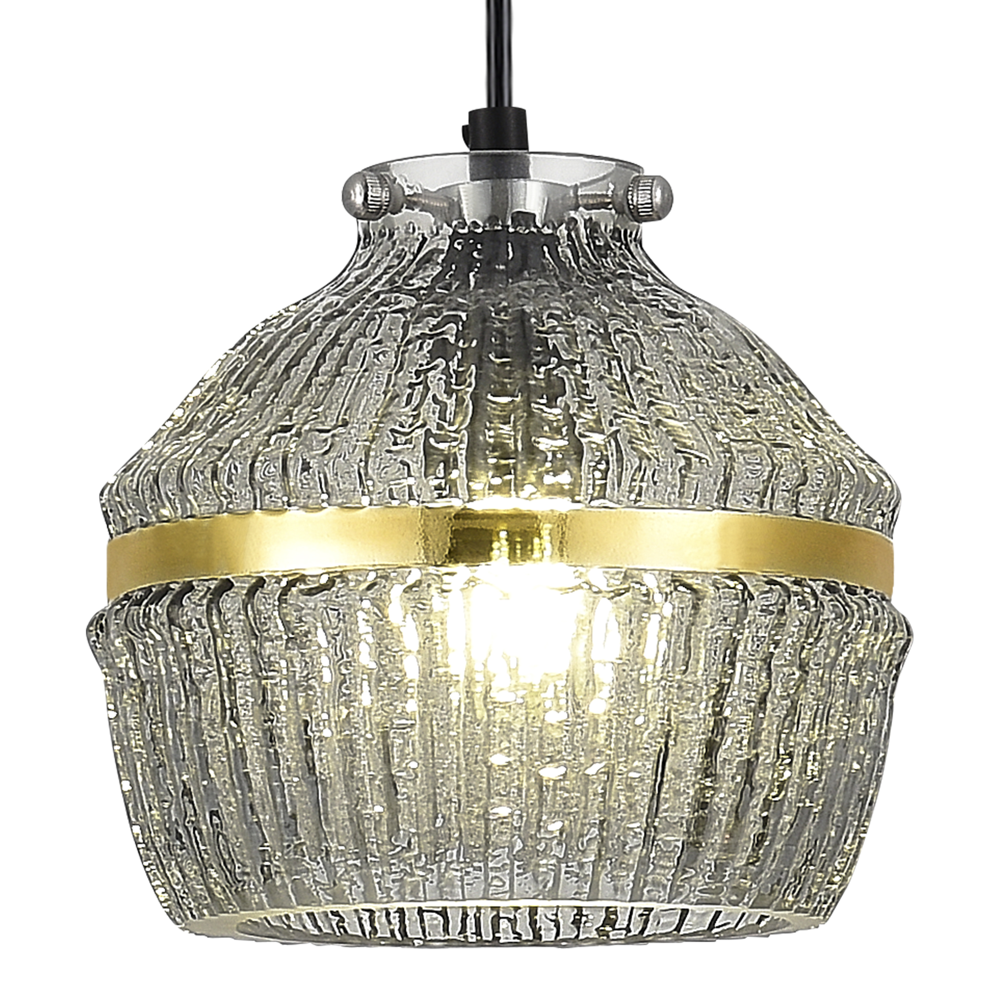 SL1661.413.01 Светильник подвесной ST-Luce Черный/Дымчатый E27 1*40W КОКОН