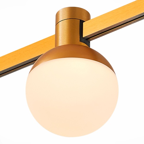 ST815.246.05 Магнитный трековый светильник FARM Золотистый LED 1*5W 4000K 213Lm Ra90 120 IP20 D75xH1 ФАРМ