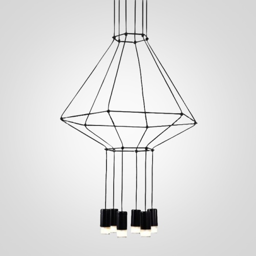 Подвесной светильник Via Wireflow polyhedral 0307 Pendan Light 84532-22