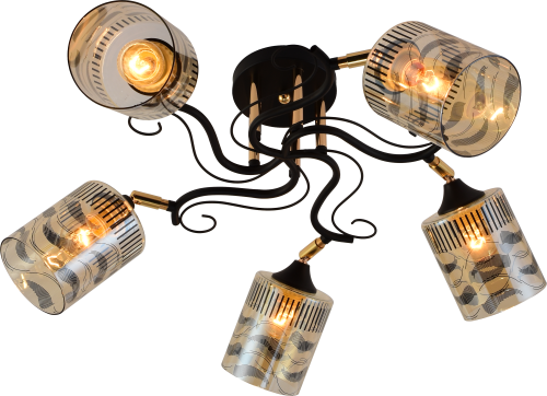 XA1313B/5 BK+FGD Люстра AMLighting (4)