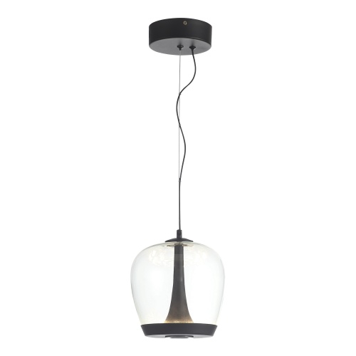 SL6014.423.01 Светильник подвесной ST-Luce Черный/Прозрачный, Черный LED 1*17W 3000K РИПЛ