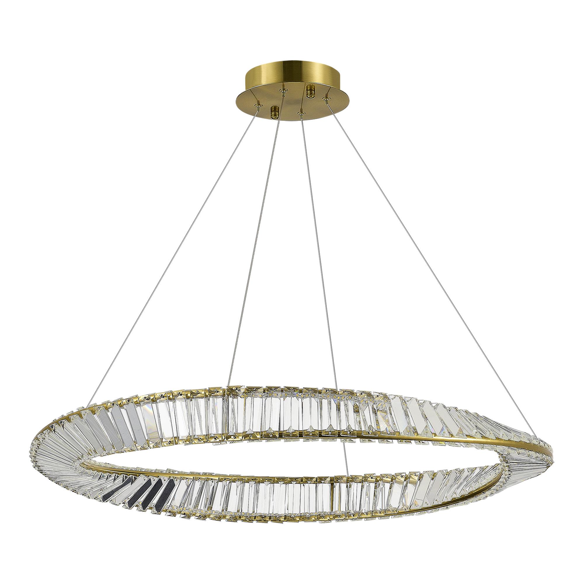SL6204.311.01 Светильник подвесной ST-Luce Латунь/Прозрачный LED 1*45W 4000K РИТОРТО