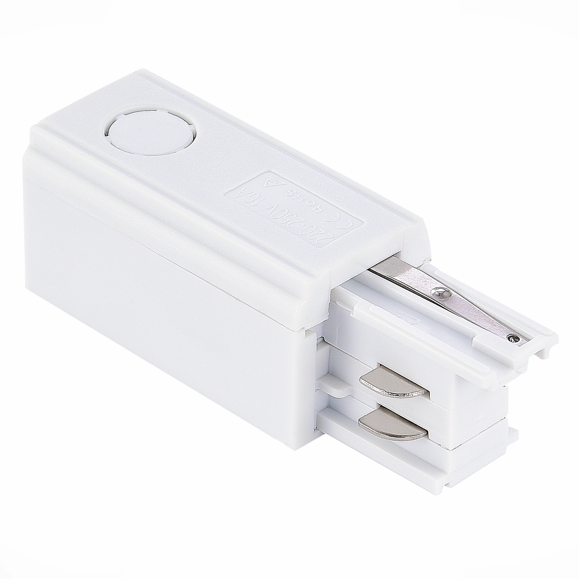 ST030.509.10R Правый Токоподвод для трехфазного шинопровода ST-Luce Белый ТРЭЙС