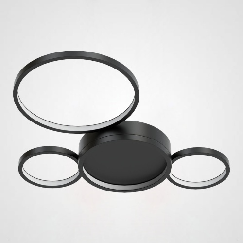 Потолочный светильник TWINE 4 rings Black 204612-26