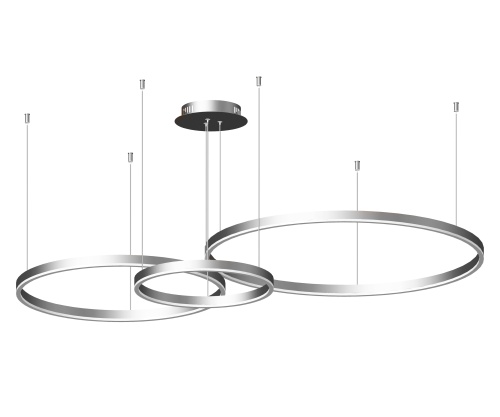 Люстра Kink Light Тор серебро d80+60+40 08223,16P(4000K)