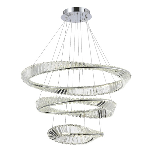 SL6204.101.03 Светильник подвесной ST-Luce Хром/Прозрачный LED 1*97W 4000K РИТОРТО