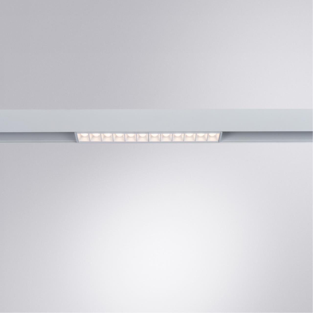 Магнитный трековый светильник Arte lamp A4644PL-1WH СВЕТИЛЬНИК ПОТОЛОЧНЫЙ LINEA 48В 15Вт 1100Лм 3000К 90+ 24°