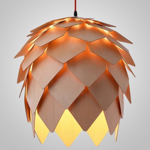 Подвесной светильник Crimea Pine Cone natural wood D20 73531-22