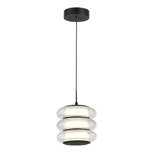 SL6239.403.03 Светильник подвесной ST-Luce черный/прозрачный LED 1*16W 3000K ФРИТЕЛЛА