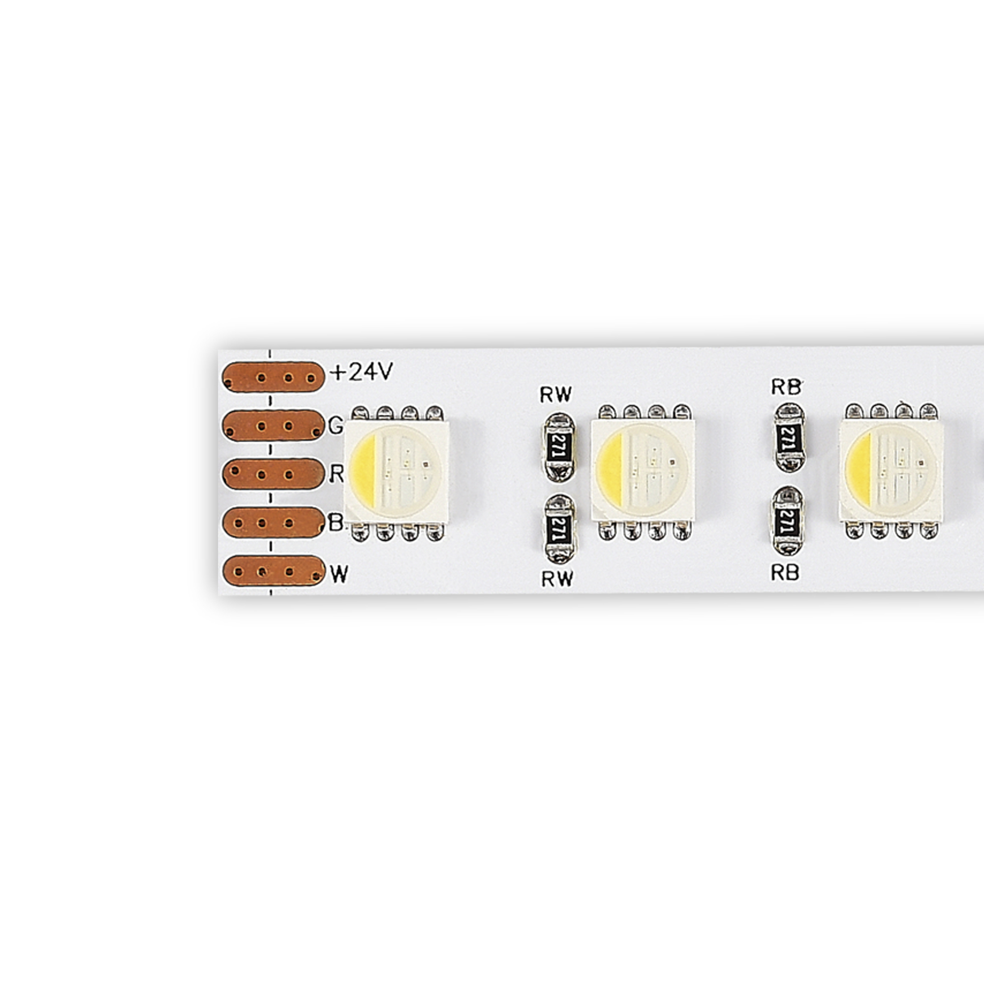 ST1005.318.20RGBW Светодиодная лента 18Вт/м (сум.) 3000К 1500Lm (для бел.) Ra90 IP20 L5000xW12 24В Светодиодные ленты