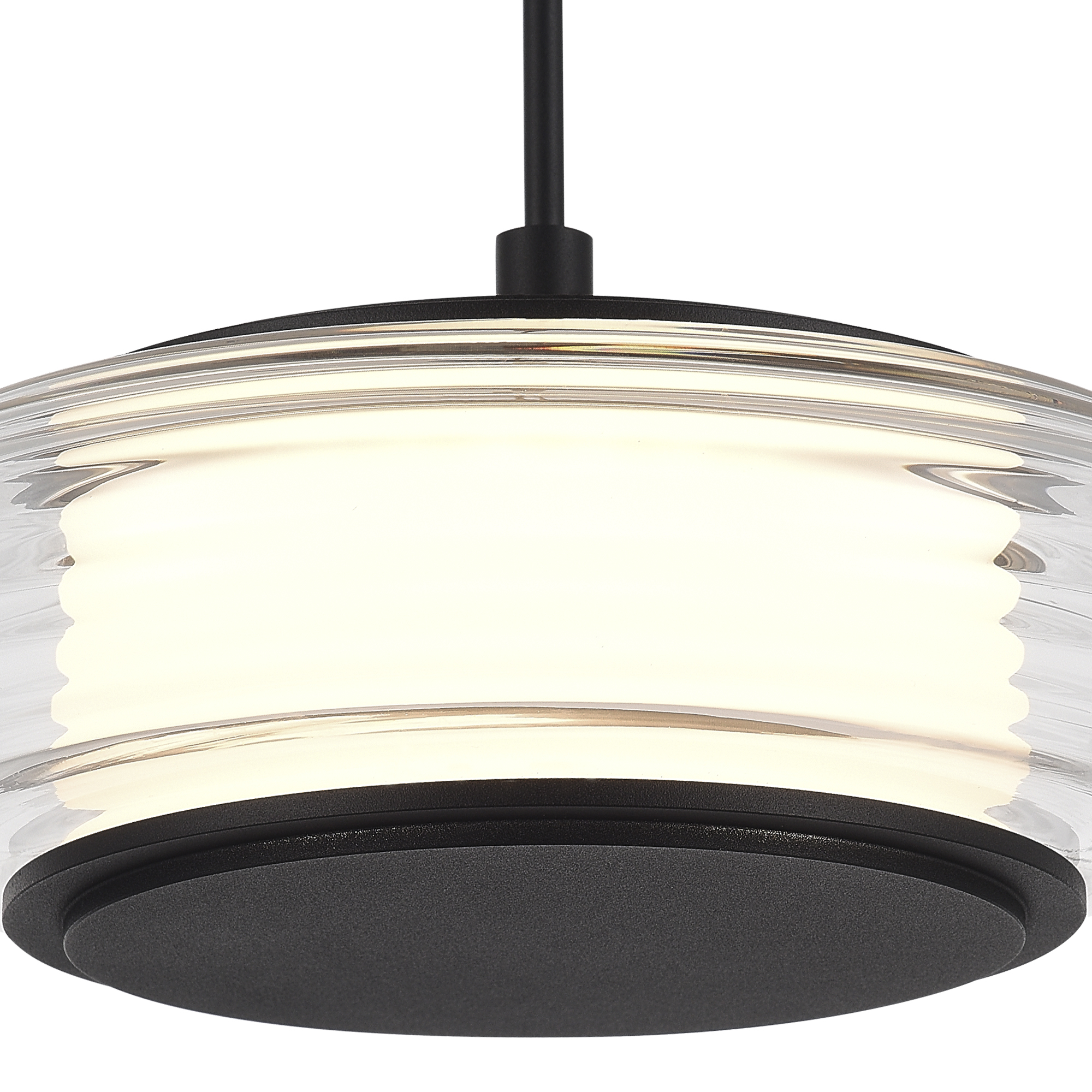SL6239.403.01 Светильник подвесной ST-Luce черный/прозрачный LED 1*7W 3000K ФРИТЕЛЛА