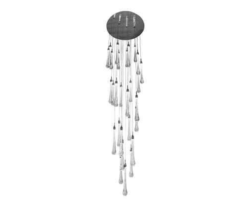 Люстра Kink Light каскадная Асмер хром Led 84W 07860-28A,02