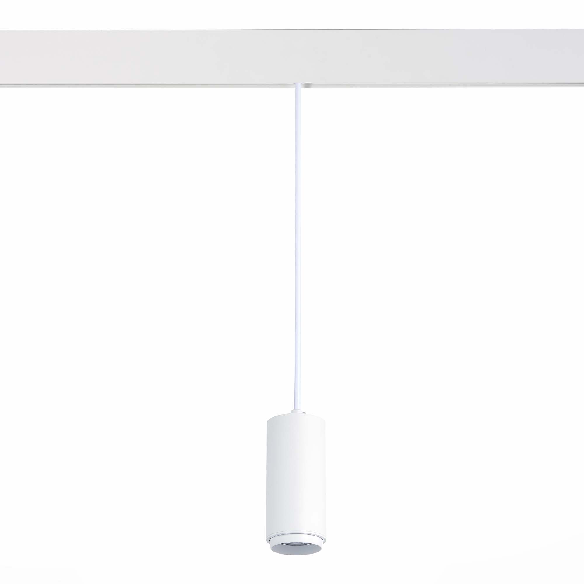ST357.533.06 Магнитный трековый светильник подвесной ZOOM Белый LED 1*6W 3000K 667Lm Ra>80 10-60° IP СКАЙЛАЙН 48V