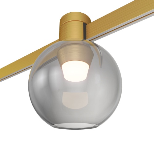 ST819.246.03 Магнитный трековый светильник FARM Золотистый LED 1*3W 4000K 89Lm Ra90 120 IP20 D85xH1 ФАРМ