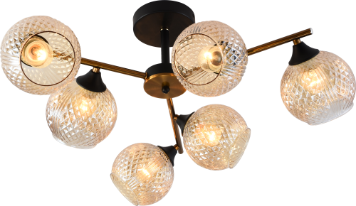 XA1341B/6 GOLD BRONZE+BK Люстра AMLighting (4)