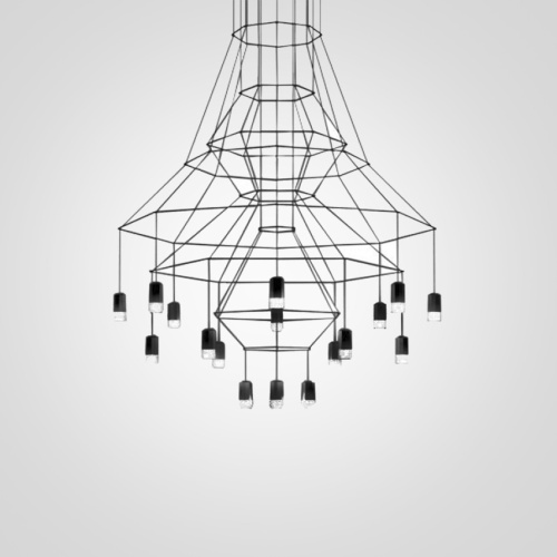 Люстра Via Wireflow Chandelier polyhedral 0315 Suspension lamp 75118-22