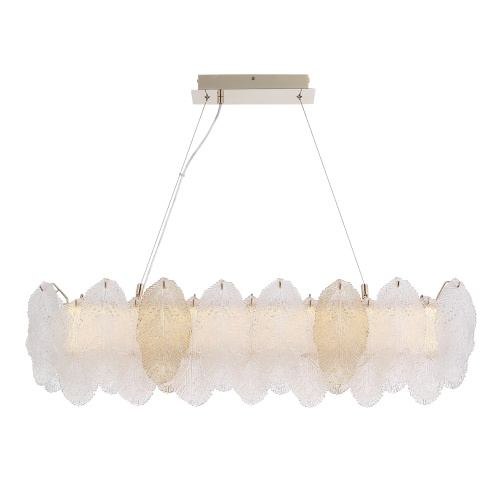 SL6135.233.01 Светильник подвесной ST-Luce золотистый/белый, янтарный LED 1*24W 3000K ЛАЙТА