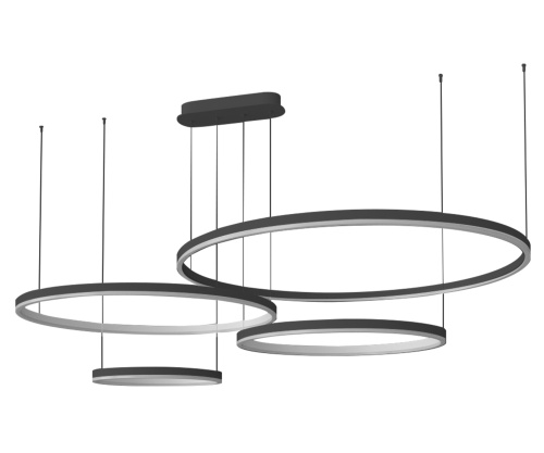Люстра Kink Light димм. Тор черный Led 174W 08204,19PA(4000K)