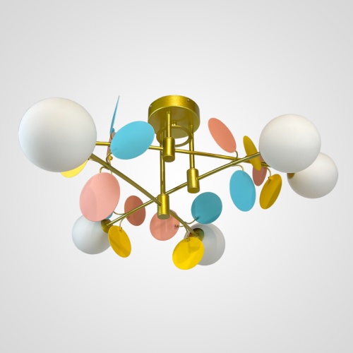 Потолочная люстра Light of MATISSE B D80 Gold Multicolor 194949-23