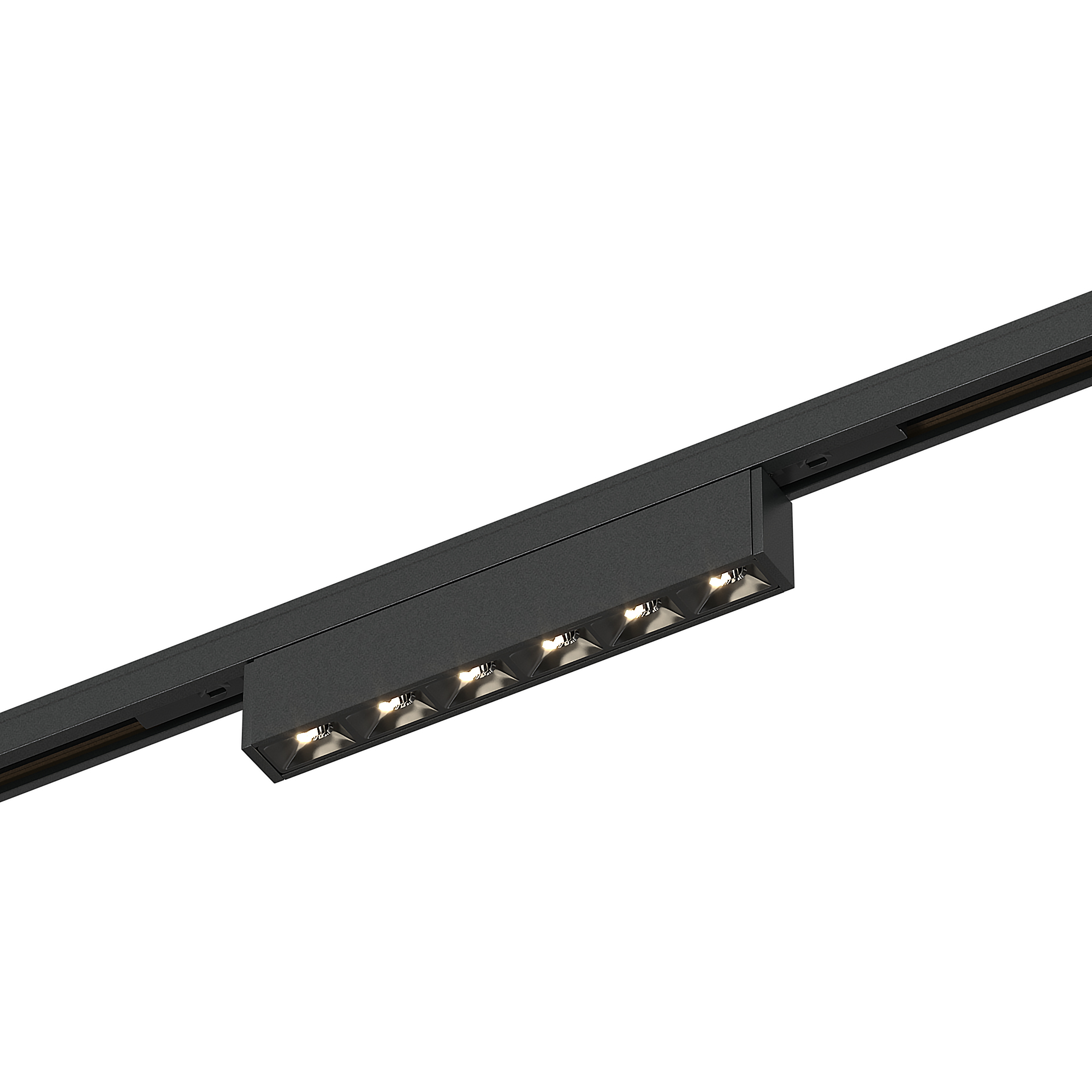 ST666.446.05 Магнитный трековый светильник Черный LED 1*5W 4000K 220Lm Ra>90  IP20 L100xW10xH18 24V СУПЕР5