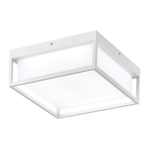 SL9517.502.01 Светильник уличный потолочный ST-Luce белый/белый LED 1*20W 3000K/4000K/5000K КУБО
