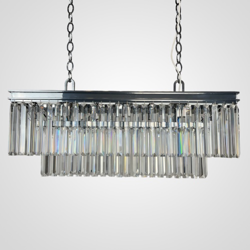Подвесная люстра RH 1920S ODEON CLEAR GLASS FRINGE chrome 228792-22