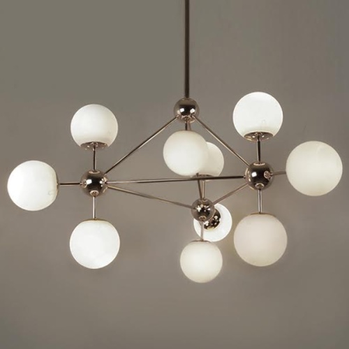 Люстра на штанге Modo Chandelier White Glass L10 73451-22