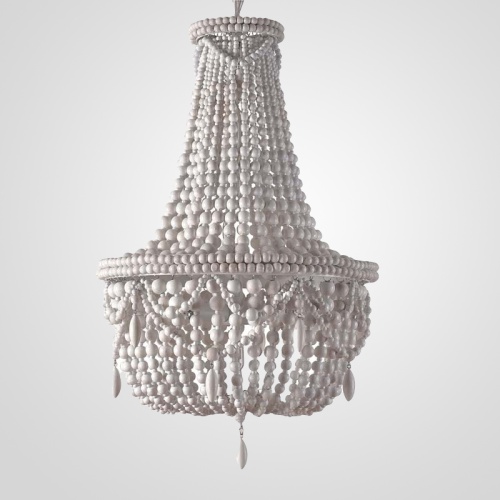 Люстра Anselme White Wood Large Chandelier 84548-22