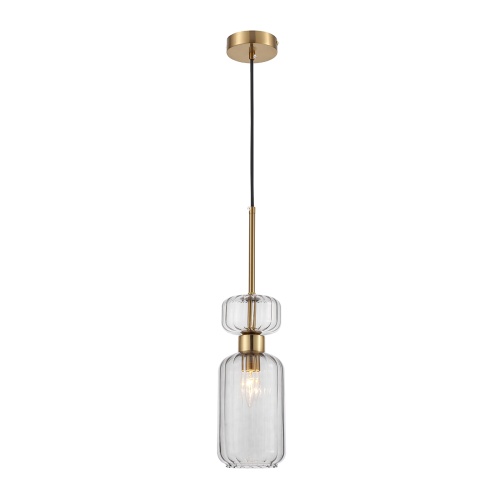 Подвесной светильник Escada 1141/1S E14*60W Antigue copper/Smoke
