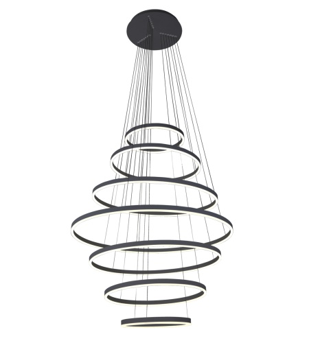 Люстра Kink Light димм. Тор черный Led 284W 08537,19(4000K)