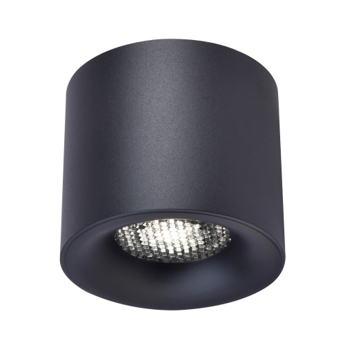 ST761.443.10 Светильник потолочный черный LED 1*10W 4000K 530Lm Ra 90 36° IP20 D80xH70 170-240VV Накладные светильники