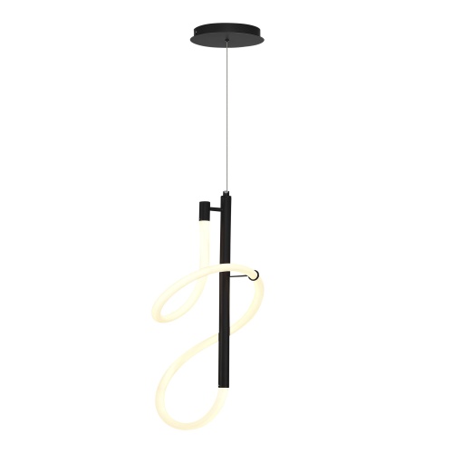 SL6102.403.16 Светильник подвесной ST-Luce Черный/Белый LED 1*16W 3000K САГРАТО