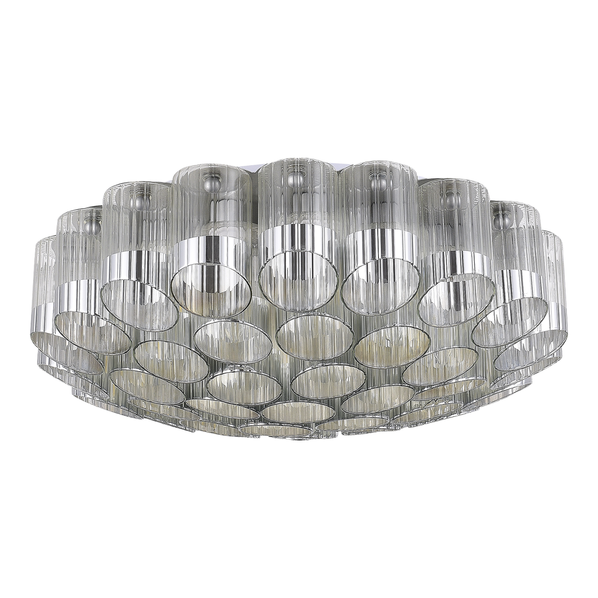 SL1662.102.19 Светильник потолочный ST-Luce Никель/Никель, Прозрачный E14 19*60W АККОРД