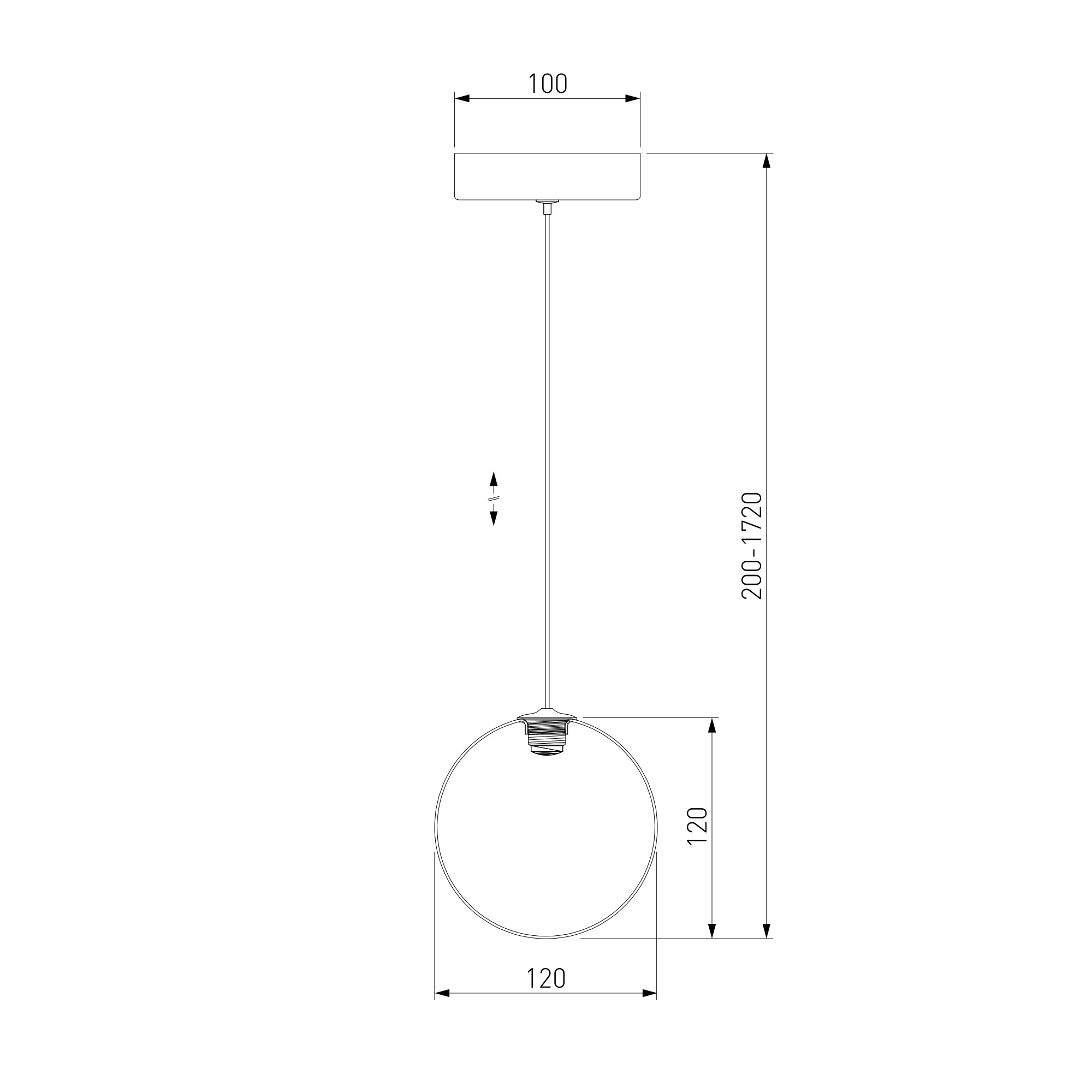 Подвесной светильник Eurosvet 50232/1 LED янтарный