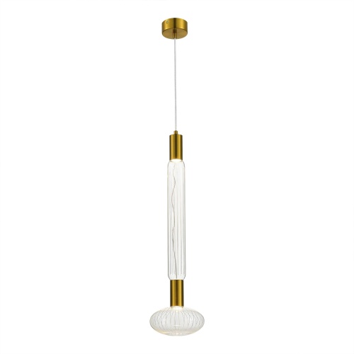 SL6117.213.02 Светильник подвесной ST-Luce Латунь/Золотой, Прозрачный LED 2*3W 3000K ТАККЕ