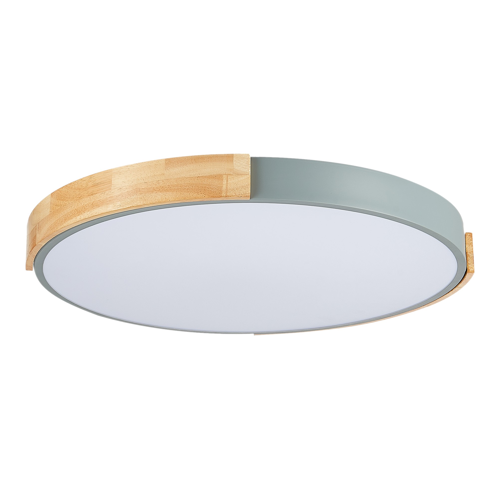 SLE201372-01 Светильник потолочный Серый, Светлое дерево/Белый LED 1*40W 3000K/4000K/6000K ДЕЛИА