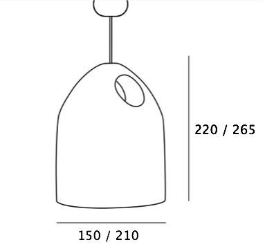Подвесной светильник Large Oak D13 213680-22