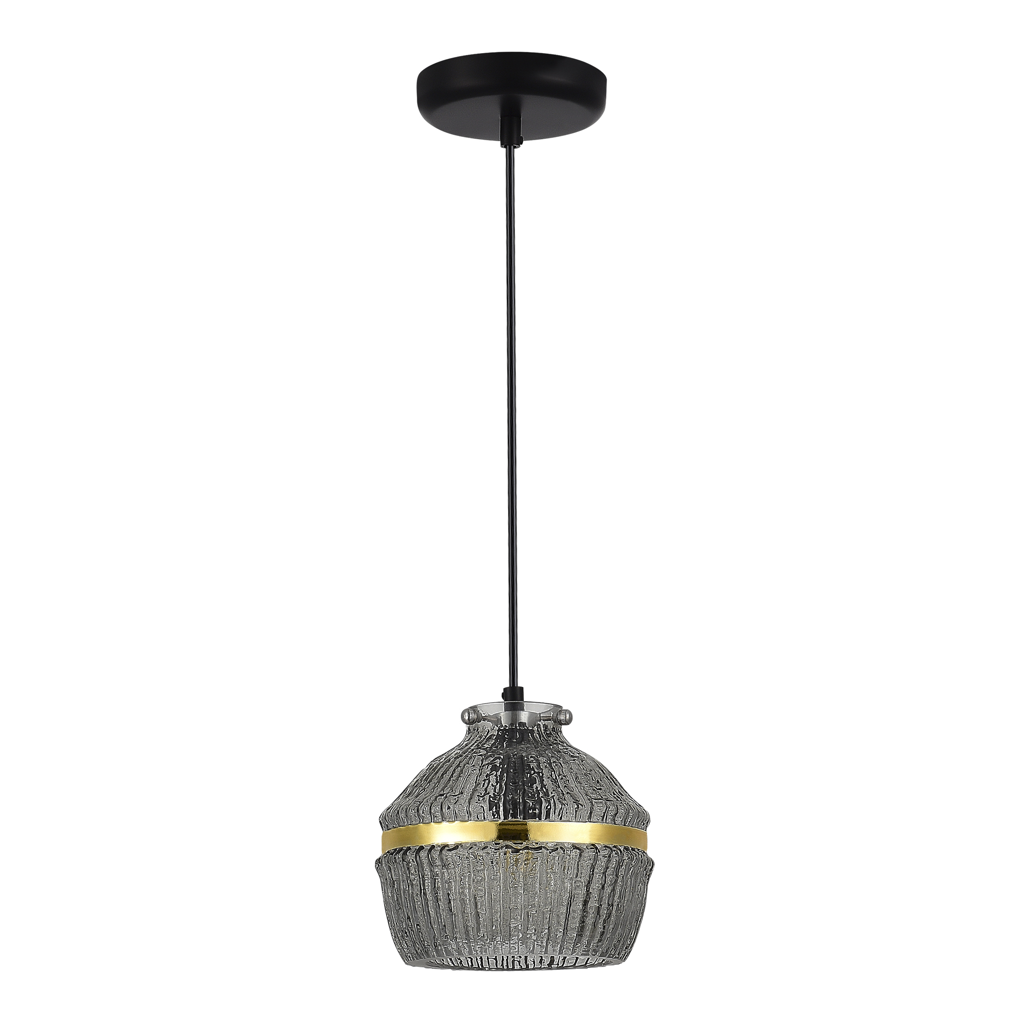 SL1661.413.01 Светильник подвесной ST-Luce Черный/Дымчатый E27 1*40W КОКОН