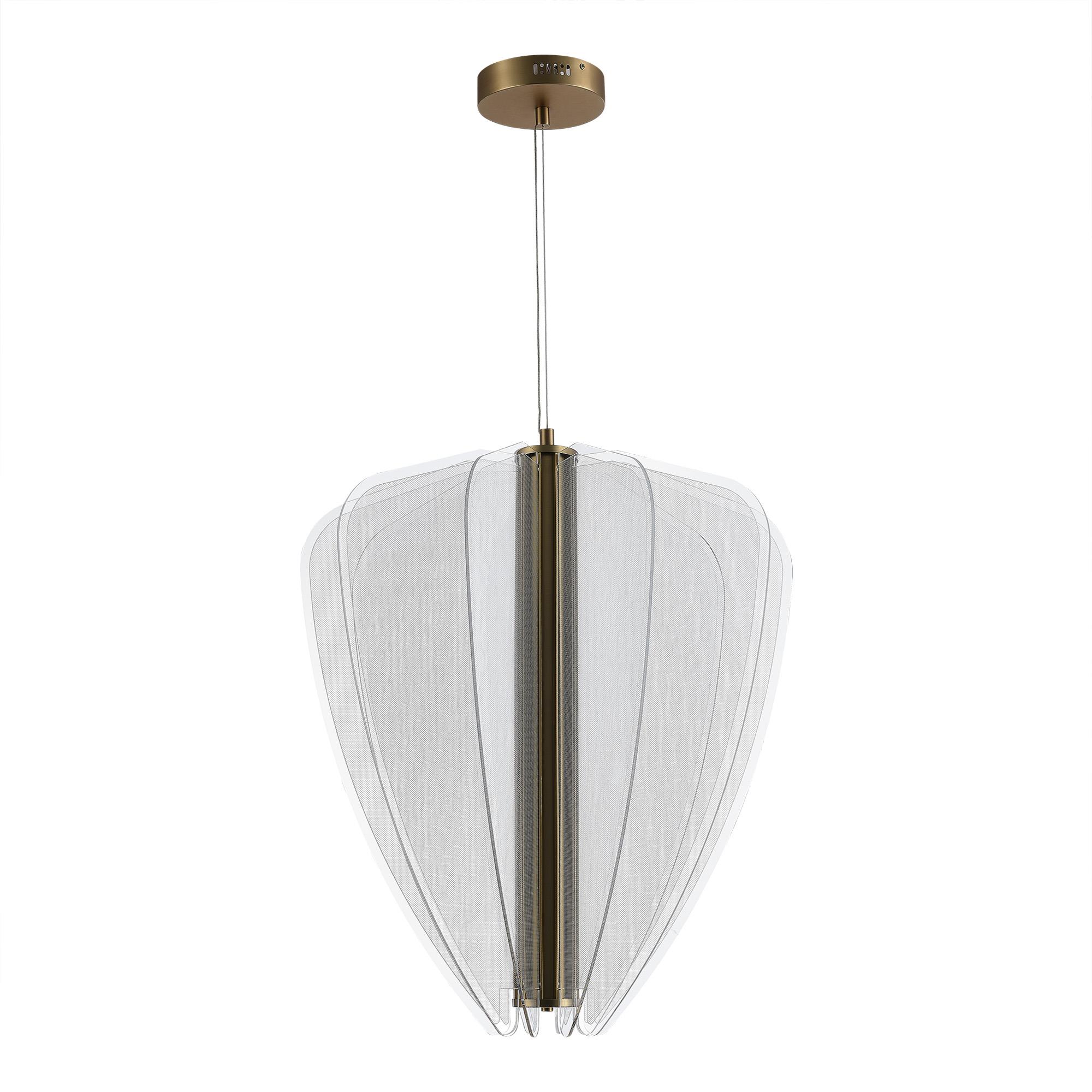 SL6509.213.01 Светильник подвесной ST-Luce Золотистый/Прозрачный LED 1*75W 4000K ФЕЗАЛЕ