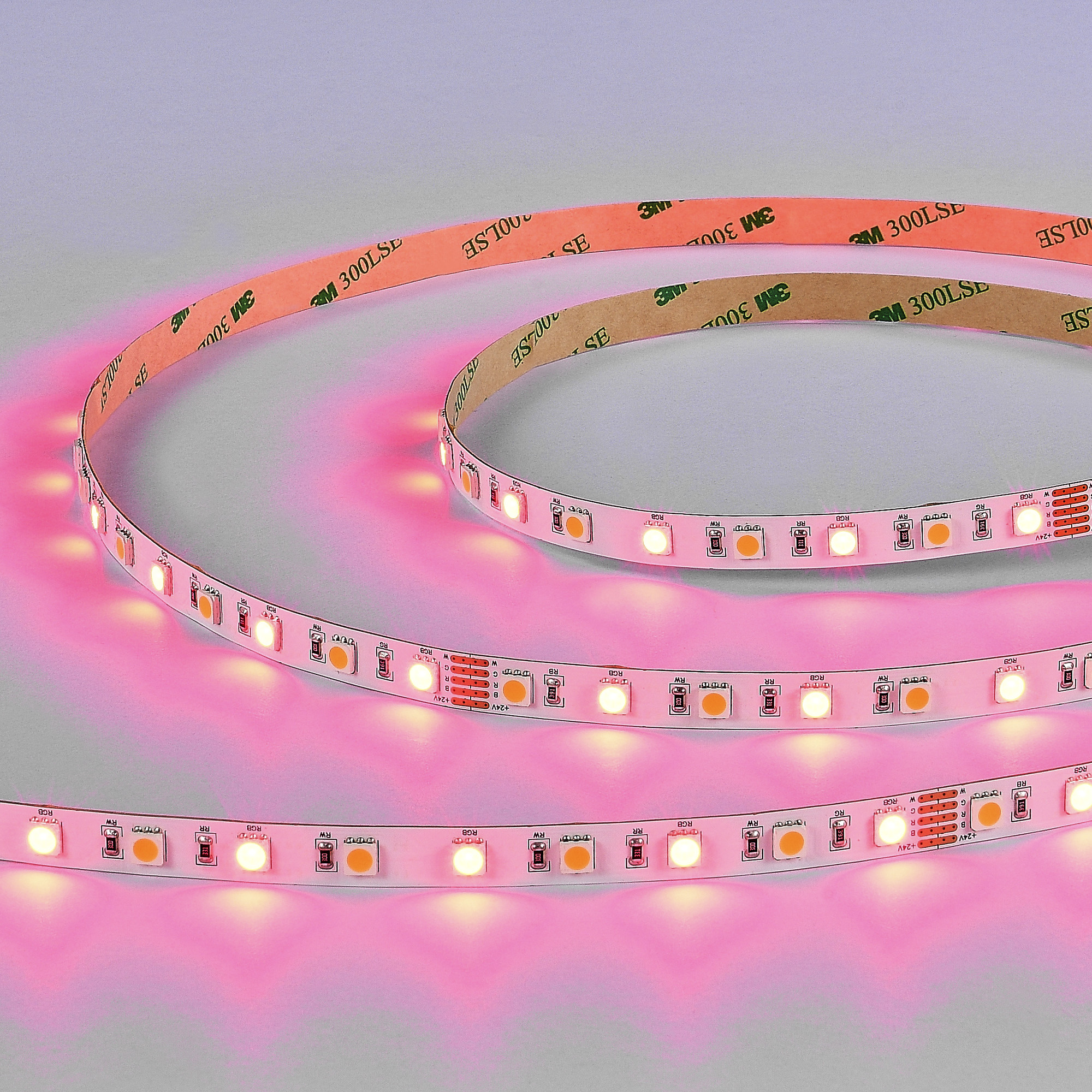 ST019.418.20RGBW Светодиодная лента SMD5050 - 17.28W/M RGB+4000K 300Lm Ra>90 IP20 L5000xW10xH- 24V Светодиодные ленты