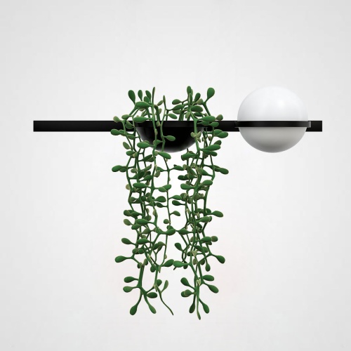 Бра PALMA Wall lamp 1 шар + 1 вазон горизонтальная 168494-22