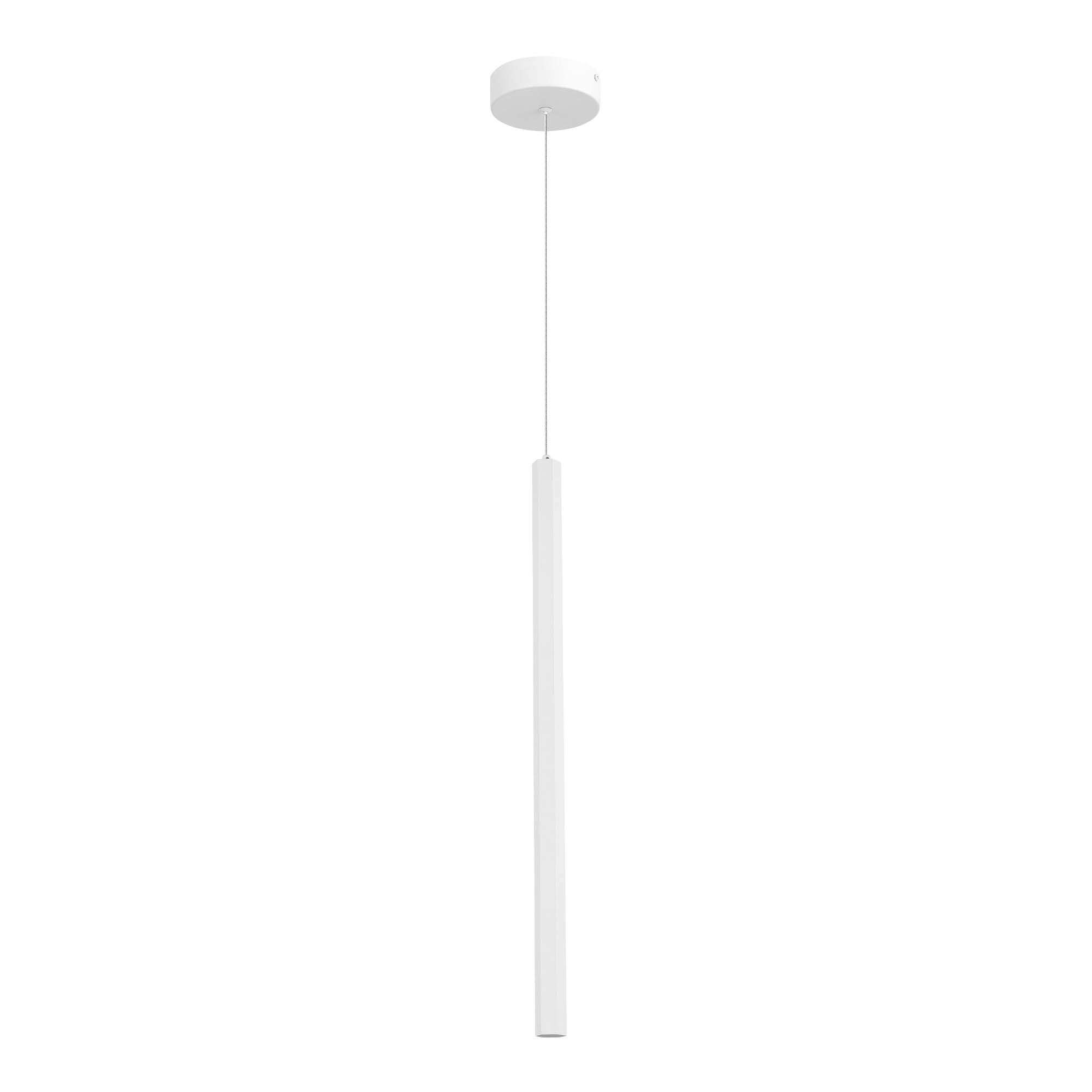 ST614.513.06 Светильник подвесной ST-Luce Белый/Белый LED 1*6W 4000K 330Lm 36° D32xH2200 Подвесные светильники